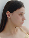 H Edition Silver Pillow Earrings