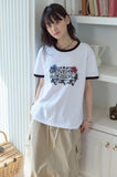 Stamp Club Ringer Short Sleeve Tee