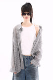 Extremely thin over check shirt