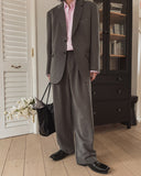 Suare two tuck wide slacks