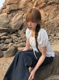 Ens Back Adjust Pocket Wide Raw Denim Pants
