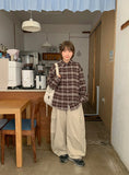 Common Pintuck Cotton Cargo Wide Pants