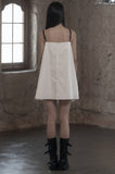 [mnem] Buckle Nylon Midi Dress