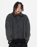 STRIPE WESTERN KNIT CARDIGAN