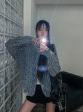 From Two Way Washing Vintage Knit Zip-up