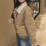 Full Wool Lining Fur Collar Mustang Blouson Jumper