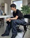 Raw Cargo Wide Denim