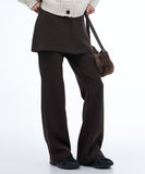 Ruffie Skirt Brushed Trousers