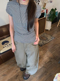 Rutu Pintuck Cotton Wide Pants
