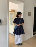 Yoonsi Dot Denim Mini Crossbody Bag