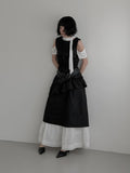 Romeli Frill Cotton Long One Piece