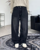 Harpin Wide Banding Denim Pants