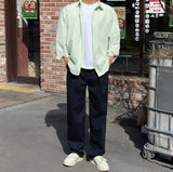 Chering Pintuck Wide Cotton Pants