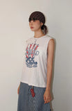 U.S.A CRINKLE SLEEVELESS