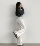 High-quality spring to fall bootcut banding pants
