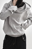 Off wide ribbed hoodie