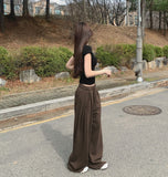 Four-Season Folding Volume Fit Wide Banding Pants