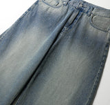 Stamp Pocket Balloon Wide Denim Pants