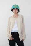 LINEN BLEND CARDIGAN