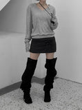 Zven Button V-Neck Knit