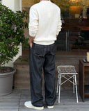 Bunny one-tuck back banding raw denim