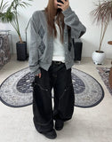 Defen Carpenter Wide Denim Pants