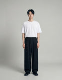 Clean One Tuck Banding Wide Slacks