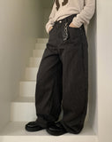 Gidget Stripe Rivet Balloon Fit Long Pants