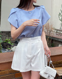 Cordeli Two Button Pin Tuck Banding Shorts