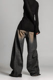 Pintuck Orange Denim