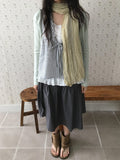 Dunkey Shirring Wrap Midi Skirt