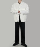 Oversize denim jacket White