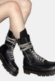Oun Lace-Up Middle Boots