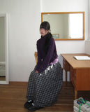 Hern High Neck Button Knit Cardigan