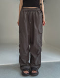 loopy pocket cargo nylon pants