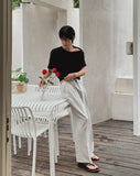 Uke Shoulder Henley Neck Muscle Fit Half Knit