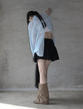 Backslit Striped Overfit Shirt