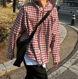 Hooded check shirt