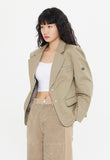 WIDE SNAP BLAZER