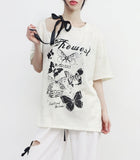 Trenti strap printed T-shirt
