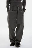 spacious belt pants