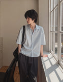 Basic Air Crop Short Sleeve Shirt