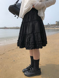 Dinhi Frill Tiered Midi Skirt