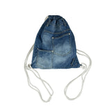 Afro pocket denim slingback