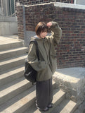 [unisex] Kuniki Hood Over Short Field Jacket