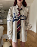 Baseball Stripe Overfit Shirt