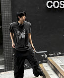 Pigment Fly Washing Charcoal Short Sleeve Tee
