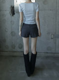 Asheran Two-Button Low Shorts