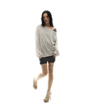 One-Shoulder Oversized Sweatshirt