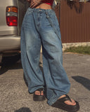 Soma Chain Balloon Denim Pants